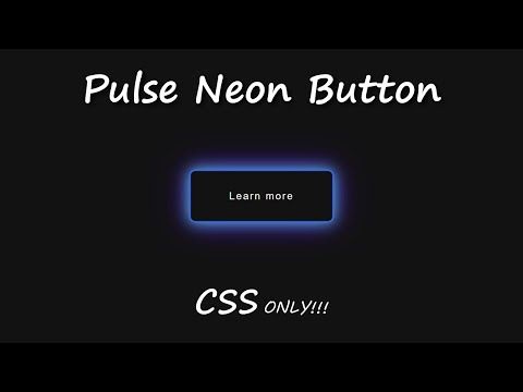 Css Pulse Neon Button Animation Css Pulse Neon Button Animation