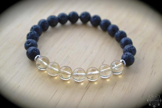 Stretch Beaded Bracelet Handmade Bracelet Citrine Beaded Bracelet Beaded Gemstone Bracelet Crystal Bracelet Simple Beaded Bracelet
