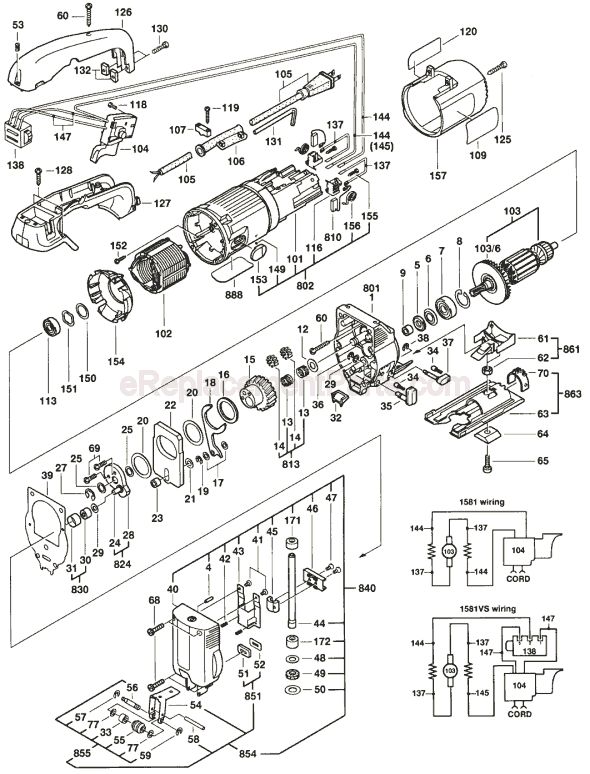 Bosch 1581VS Parts List and Diagram - (0601581534) : eReplacementParts