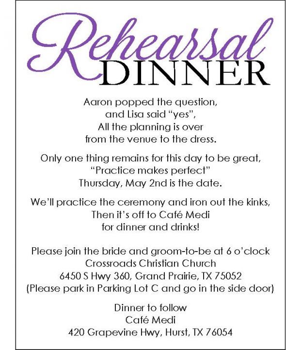 rehearsal dinner invite with template available wedding ceremony