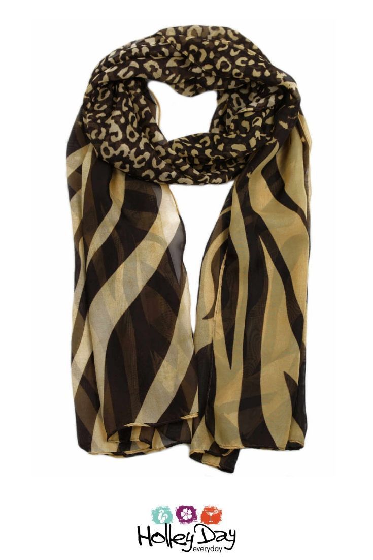 New Ladies Leopard Animal Print Long Scarf Shawl Wrap good Quality 2 Colours