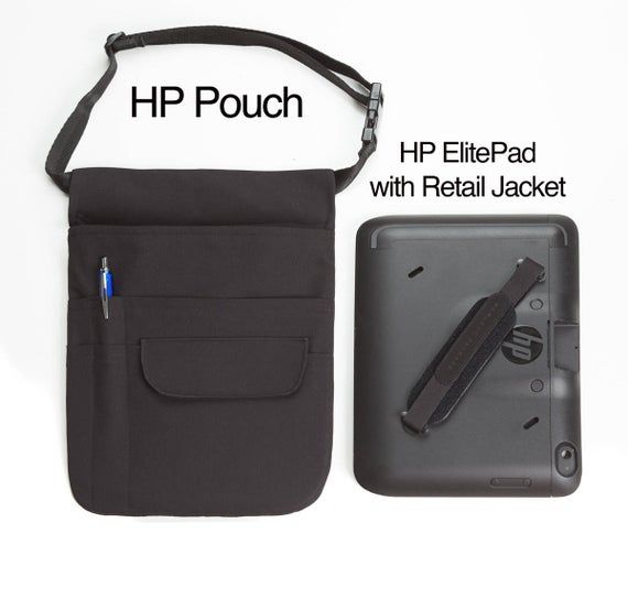 HP Elitepad with Retail Jacket Holster Pouch or XL Tablet Pouch w// Web Belt
