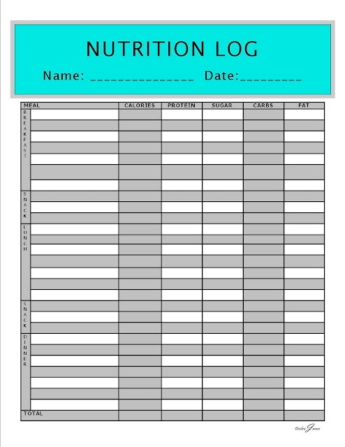 nutrition log for free lose weight pinterest nutrition nutrtion log