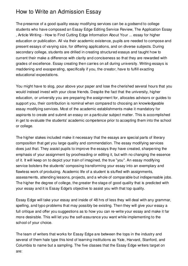 online essay submission