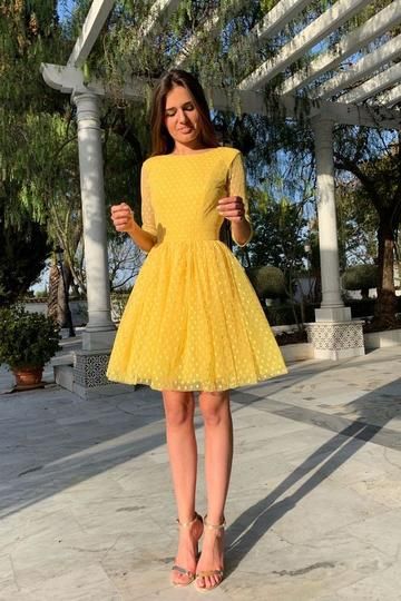 Homecoming dress,1836 | Day in 2019 | Dresses, Yellow homecoming dresses, Homecoming dresses
