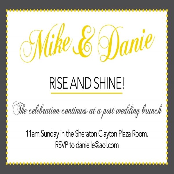 21 Best Wedding Brunch Invite Images On Pinterest Sample Invitation Email For Business Lunch Wedding Post Brunch Etsy Wording Bridal Shower I