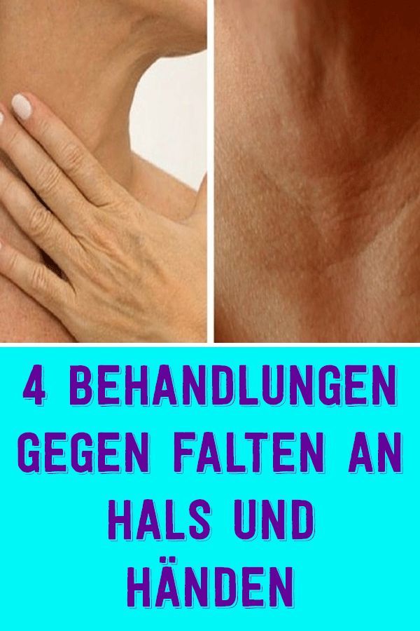 4 behandlungen gegen falten an hals und händen