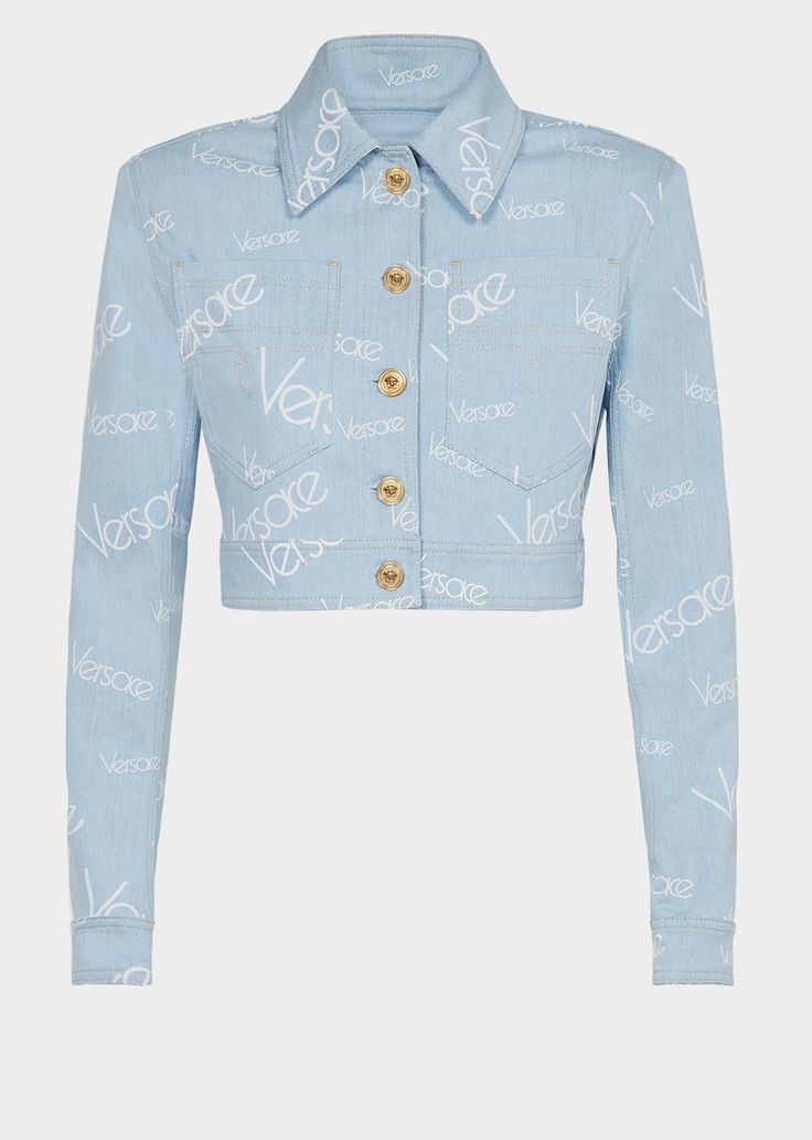 Versace Logomania Denim Jacket Women s Collection