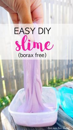 How To Make Borax Free Slime That Your Kids Will Love