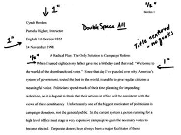 writing a paper in mla format