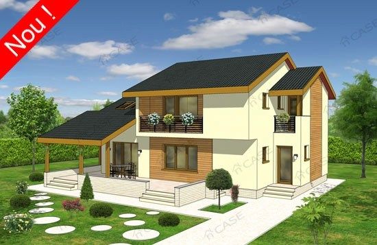 Case Mici Cu Etaj 26 Proiecte de case cu etaj si terasa acoperita