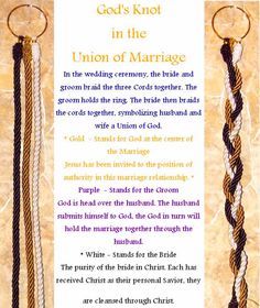 Cord Of Three Strands Wedding Script