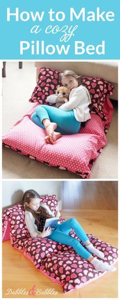 Sewing Projects for The Home – Cozy Pillow Bed – Free DIY Sewing Patterns, Easy… Sewing Projects for The Home – Cozy Pillow Bed – Free DIY Sewing Patterns, Easy…