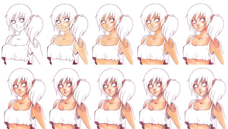 How to draw breasts anime