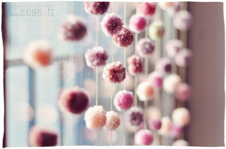 Zeagro Ruban jacquard /à franges avec pompons et pompons pour rideau de table 1 m d/écoration de mariage