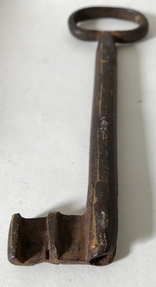 Antique Old Skeleton Key Cast Iron Metal Safe Jail Gate Large Antique Heavy Iron Skeleton Key I Found This At An Old Estate In The Country Have Two Other Keys Listed On My Site These Are All From