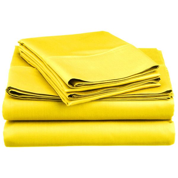 lacoste brushed twill twin sheet set 60 liked on polyvore yellow king sheet