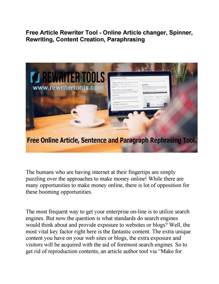 Article rewriter
