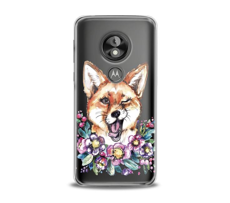 Motorola Moto E E6 Case G7 G6 Plus Play E5 Go Z3 E6s G Cute Funny Fox Clear Silicone Animal Floral Power Print Protective Lightweight G8 In 2021 Fluffy Phone Cases Case Silicone Phone Case