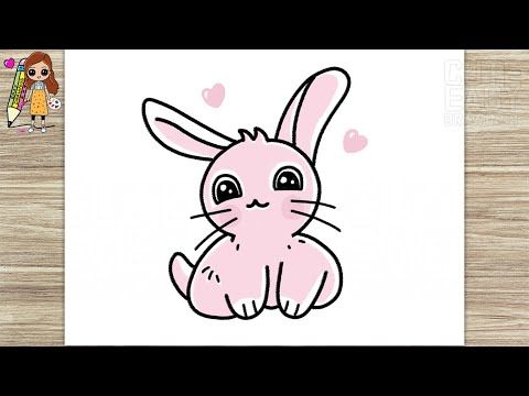 How to Draw a Cute Bunny / Rabbit, Easy Drawing Step by Step ...