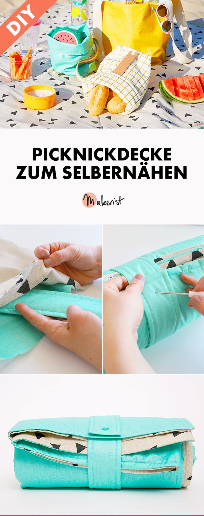 Makerist nähanleitung picknickdecke Makerist nähanleitung picknickdecke