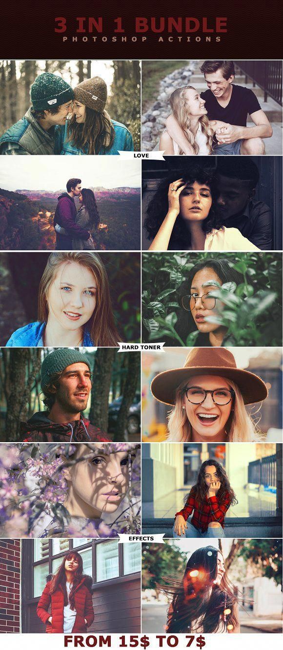 3 in 1 bundle photoshop actions by viktor gjokaj on photoshop collage action free download