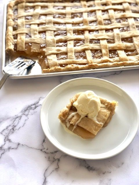 Sheet Pan Apple Pie | Baking, Apple pies filling, Sheet cake