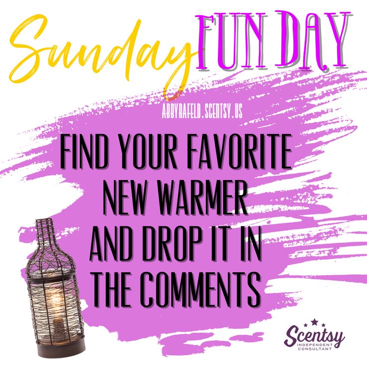 Warmer interaction post Day of the week abbyrafeld.scentsy.us | Scentsy
