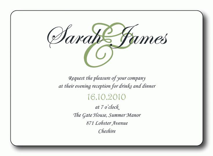 The 25+ best Reception only invitations ideas on Pinterest - dinner invitations templates The 25+ best Reception only invitations ideas on Pinterest - dinner invitations templates
