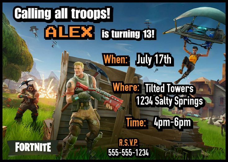 12 best Fortnite Birthday Theme images on Pinterest ...