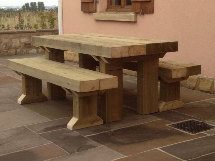 Garden Furniture Made From Sleepers 783 best tables images on pinterest | woodwork, tables and Garden Furniture Made From Sleepers 783 best tables images on pinterest | woodwork, tables and