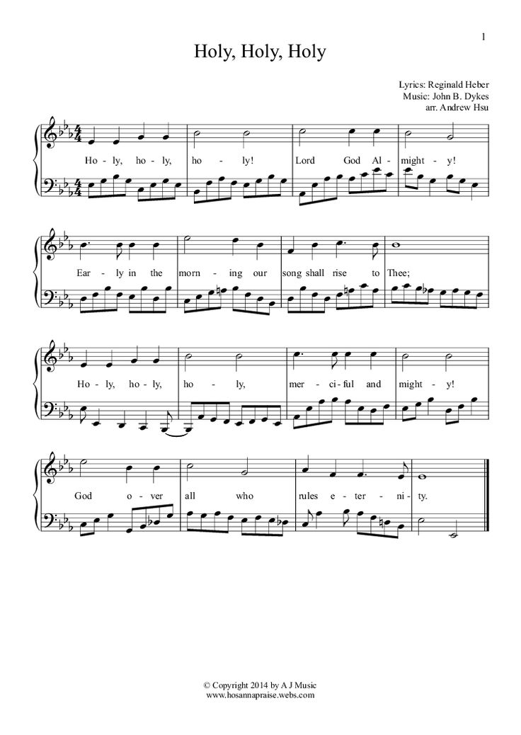 Holy Holy Holy Easy Piano 1 Download Sheet Music PDF File Easy holy-holy-holy-easy-piano-1-download-sheet-music-pdf-file-easy