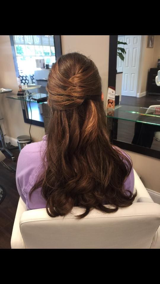 Hair Half Up Half Down Loose Curls