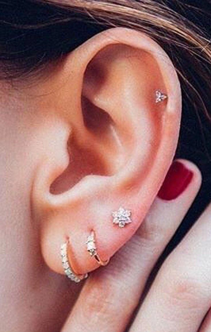 Pendiente orejas con swarovski elements varios colores