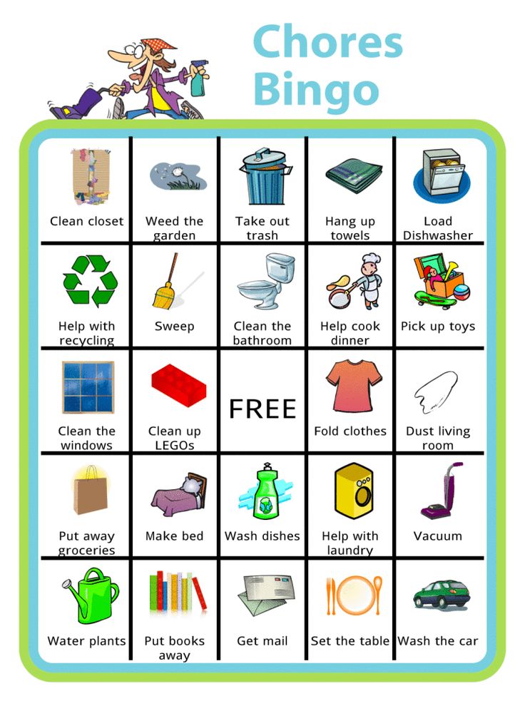 Make Your Own Bingo Board Age appropriate chores for kids, Chore Make Your Own Bingo Board Age appropriate chores for kids, Chore