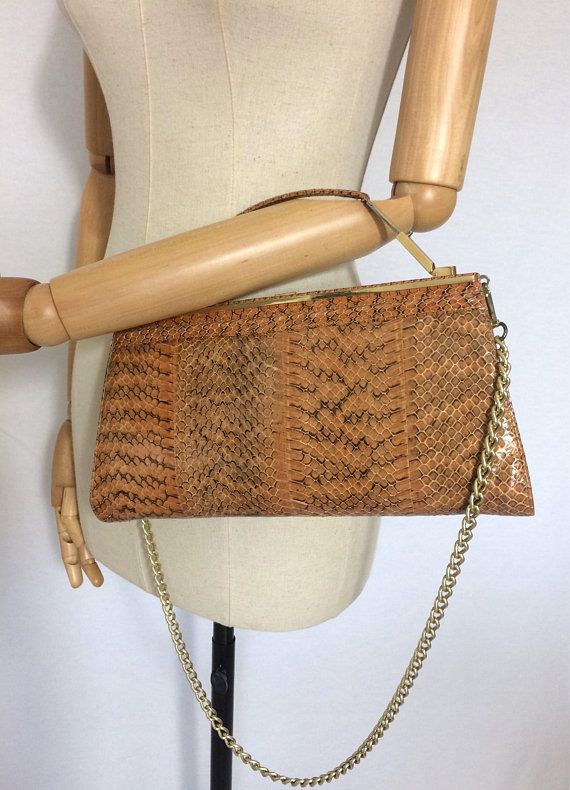1960 S Vintage Reptile Bag With Mirror Purse Lizard 1960 S Vintage Reptile Bag With Mirror Purse Lizard Gift For Her