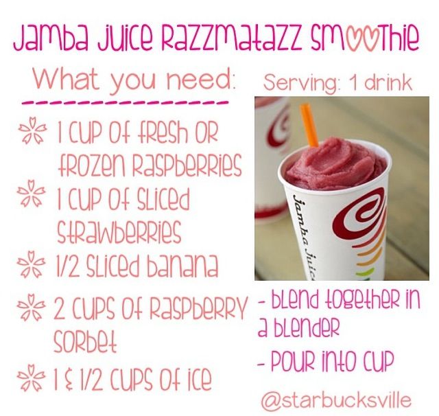 Pin by Katelin Kempton on food Jamba juice recipes Pin by Katelin Kempton on food Jamba juice recipes