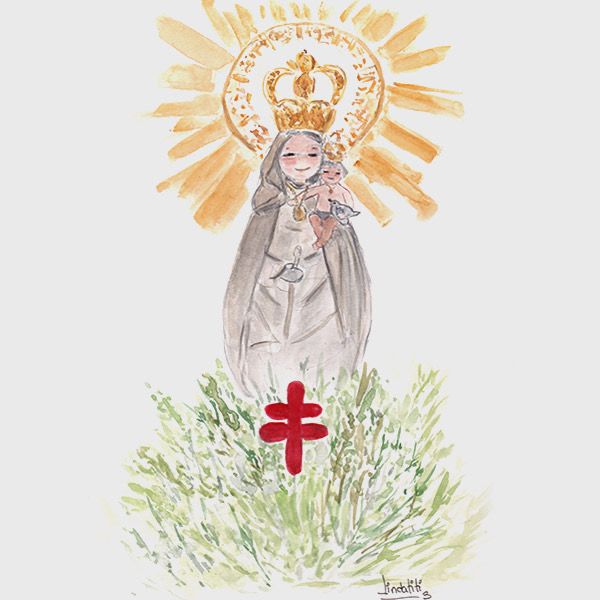 Pin De Paloma Noriega En Imagen De Santos Imagen Virgen Del Pilar Ilustracion Acuarela Virgen