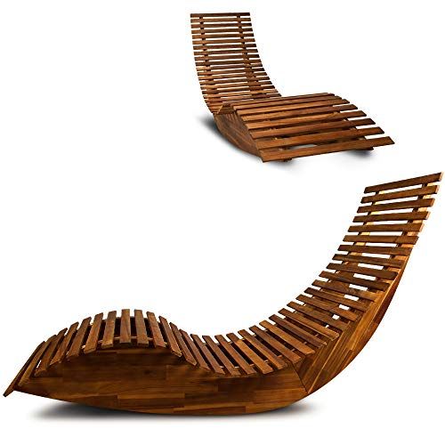 Ergonomique Jardinplage Chaise En Bois Longue À Bascule Transat CdrxoBe