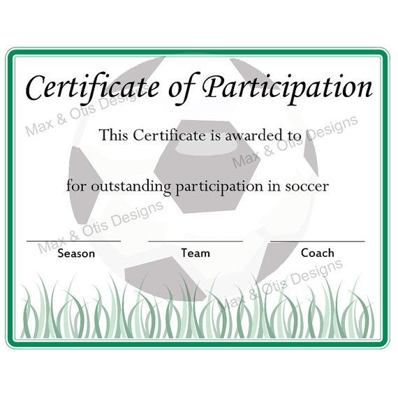 Free Printable Soccer Certificate Templates Pretty In Print Free Printable Soccer Certificate Templates
