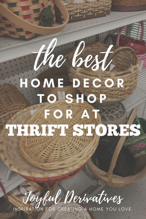 The best home decor to shop for at thrift store or flea markets. Ideas for findi...