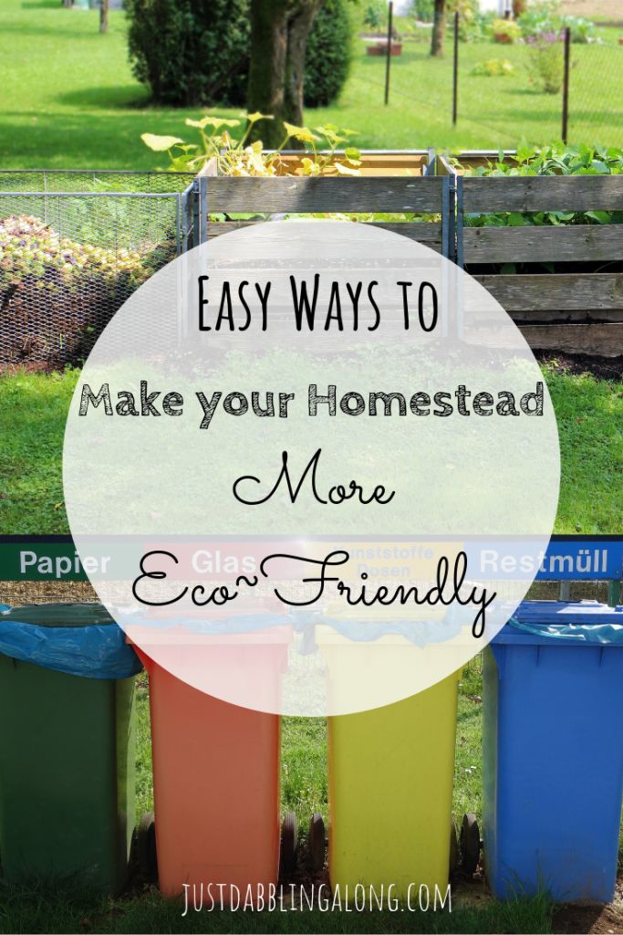 Easy Ways to Make Your Homestead More Eco Friendly – Best of Just Dabbling Along Easy Ways to Make Your Homestead More Eco Friendly – Best of Just Dabbling Along