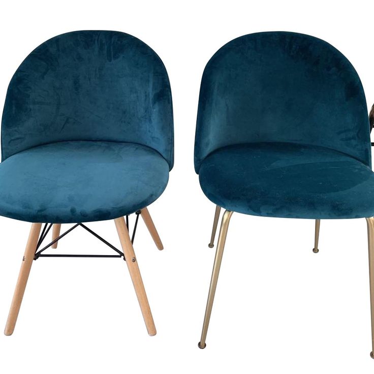 Velvet kuip stoeltjes | Eames stoel, Eettafel stoelen, Stoelen