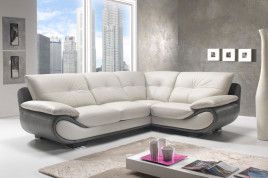 Divano angolare moderno in pelle bianco e grigio | угловой диван ... Divano angolare moderno in pelle bianco e grigio | угловой диван ...