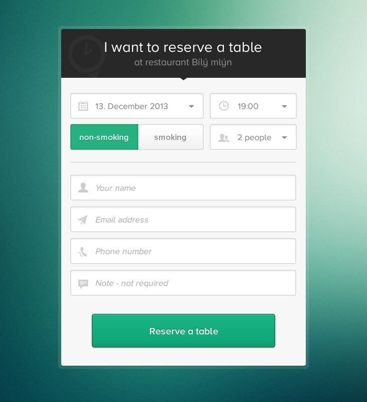 11 best reservation images on Pinterest Ui ux, Interface design and