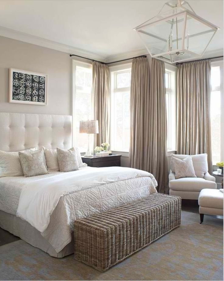 Schlafzimmer Farbschemata für 2019: Creme #wandfarbe #grau #ideen #cremewandfar...