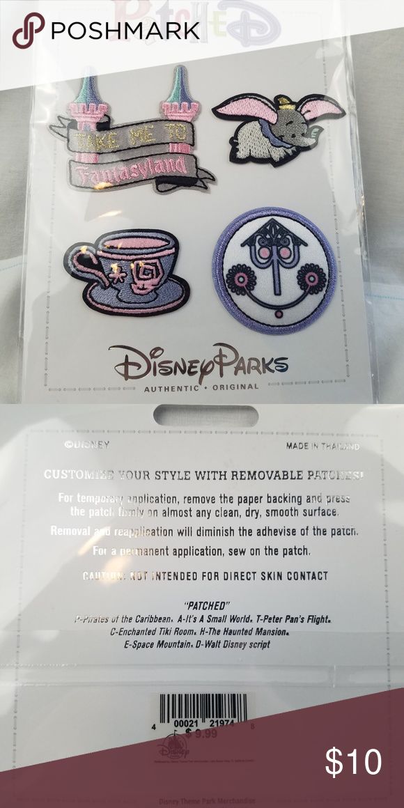 Disney Parks Fantasyland Clothing Patch Set NEW | Repositionable adhesive, Disney parks, Fantasyland Disney Parks Fantasyland Clothing Patch Set NEW | Repositionable adhesive, Disney parks, Fantasyland