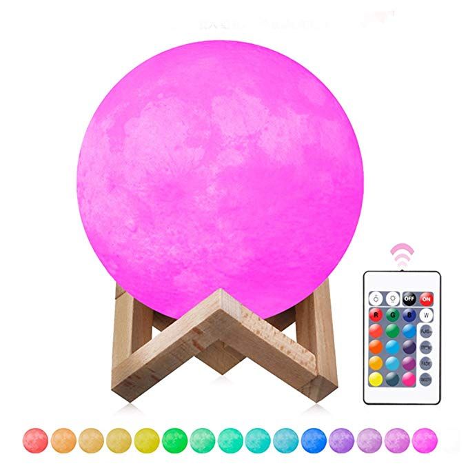 Moon Lamp Night Light Lamp Moon Nightlight Nightstand Lamp