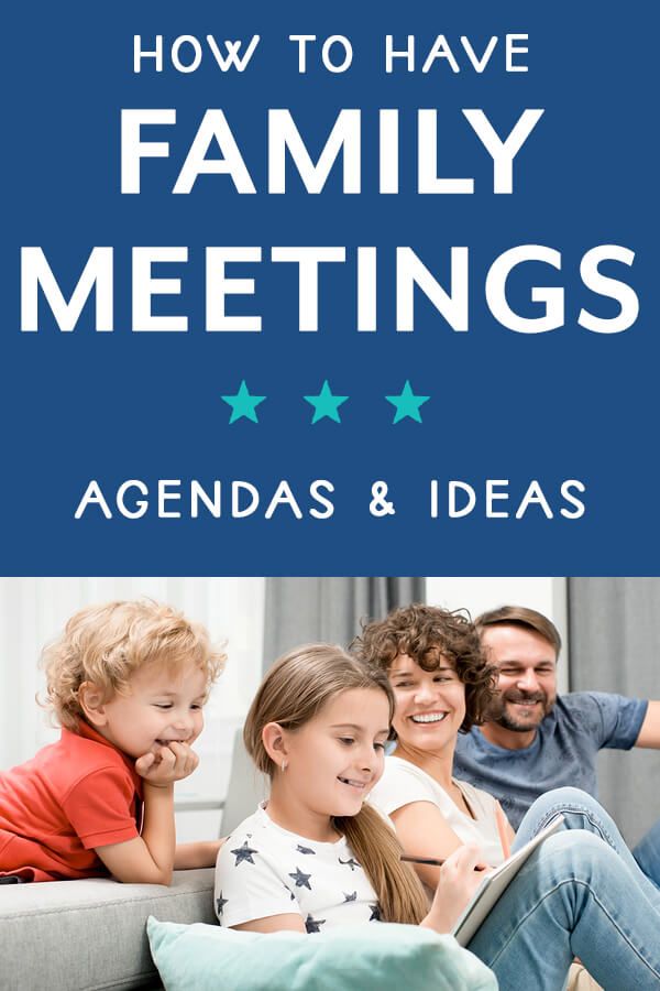 Family Meetings Ideas Agendas and Tips in 2020 Family