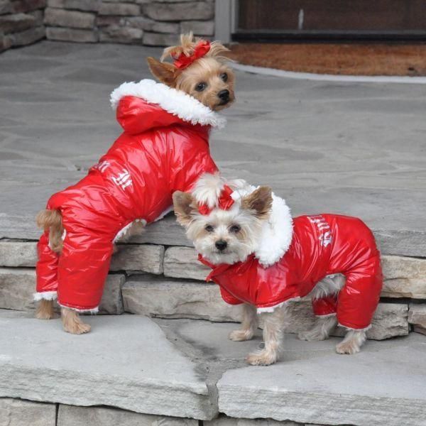 Ruffin It Dog Snowsuit Harness Red Dog Coats Snow Dogs Dog